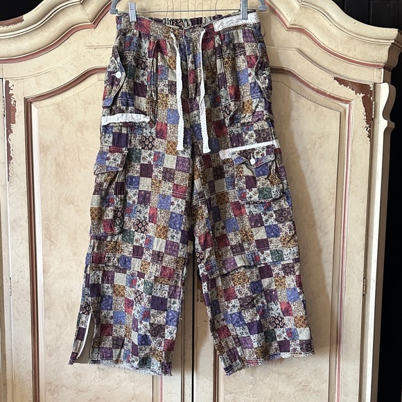 POL Denim - POL Multicolor Patchwork  Cargo Jeans/Pants size Medium